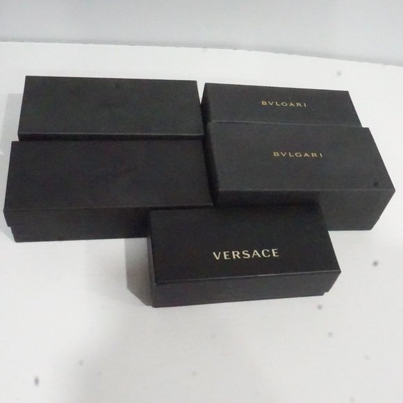 Lot Of 5 Designer gift box's of sunglasses, Bulgari, Vercase, Persol, Rayban - Picture 1 of 3